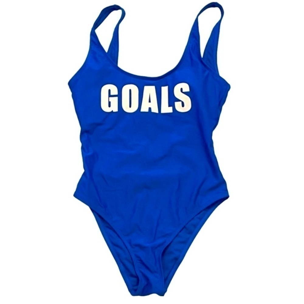 ARIZONA Goals Swimsuit Size Medium Blue One Piece
